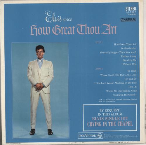 Elvis Presley How Great Thou Art UK英盤 深溝 Elvis Presley How Great Thou Art UK英盤 深溝 How Great Thou